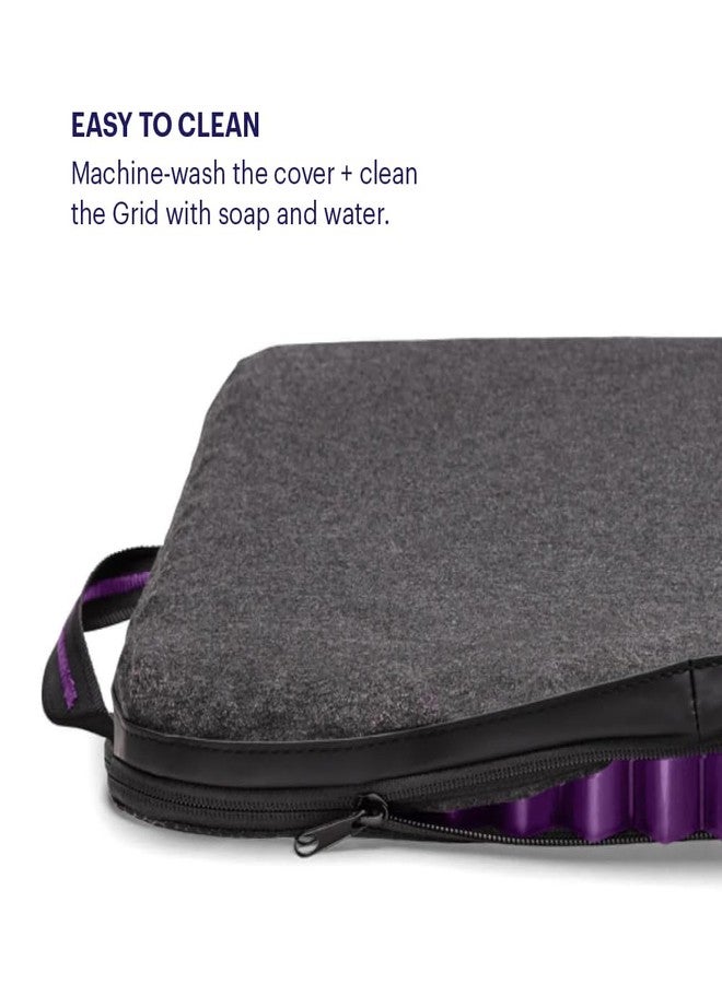 Purple Simply Seat Cushion | Pressure Reducing Grid Designed for Ultimate Comfort | Designed for Cars and Travel | Made in The USA - Image 3